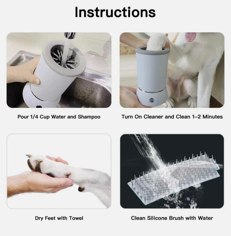 Dog & Cat Paw Cleaner Automatic Washer - 50% OFF Limited Stock