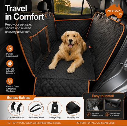 Premium Waterproof Dog Car Seat Cover